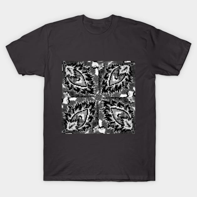 black and white flower pattern, floral designs, minimal art, abstract art, floral pattern, antique rug photo , For custom orders please DM me. T-Shirt by Hadigheh-art